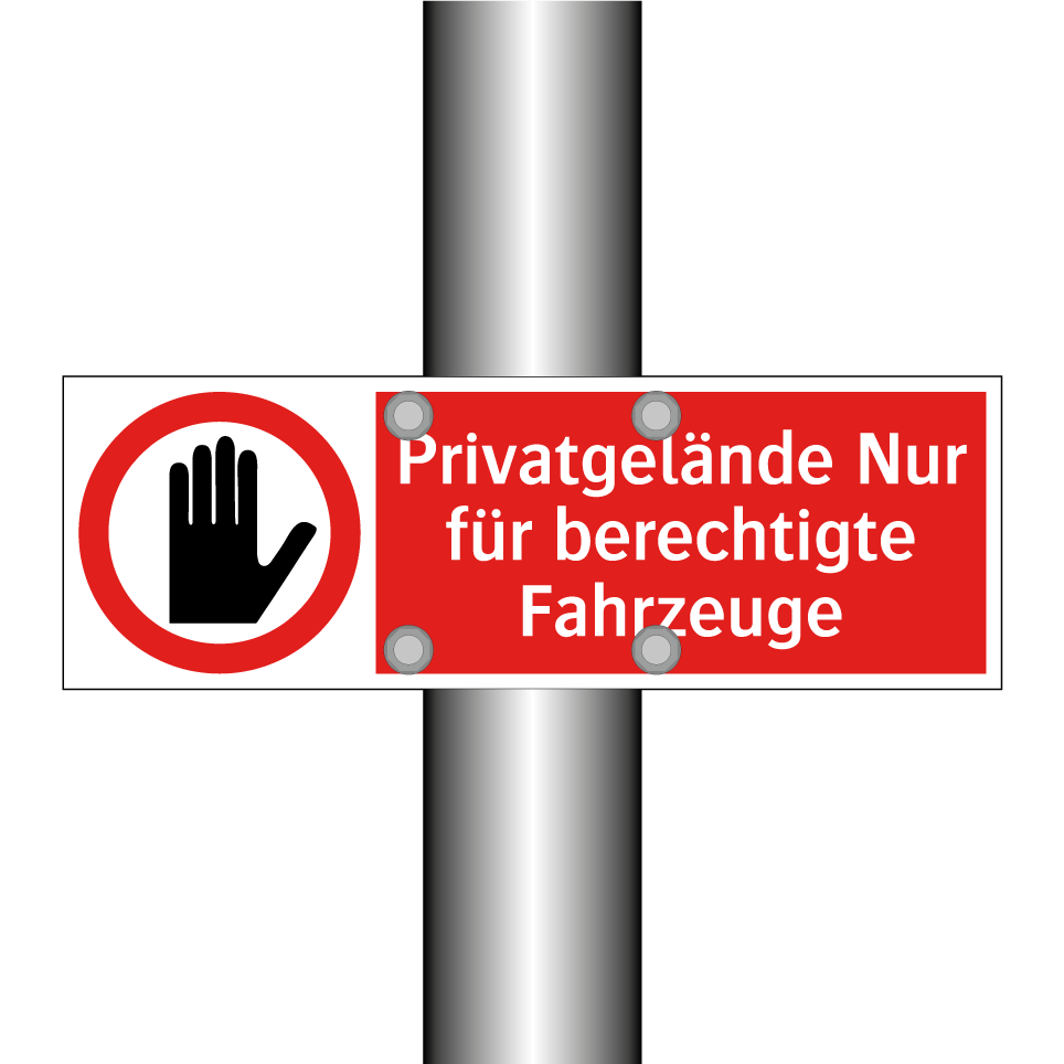 Privatgelände Nur für berechtigte Fahrzeuge