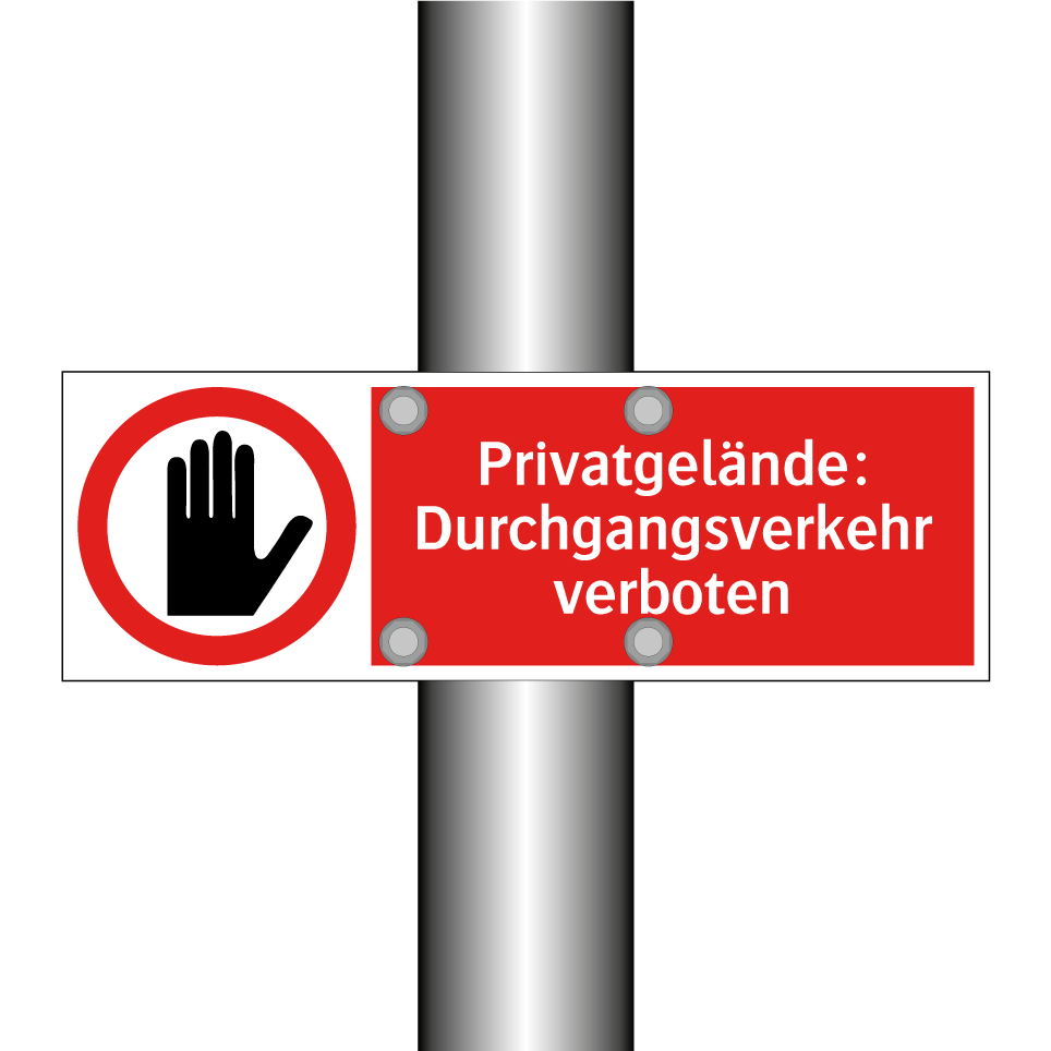 Privatgelände: Durchgangsverkehr verboten