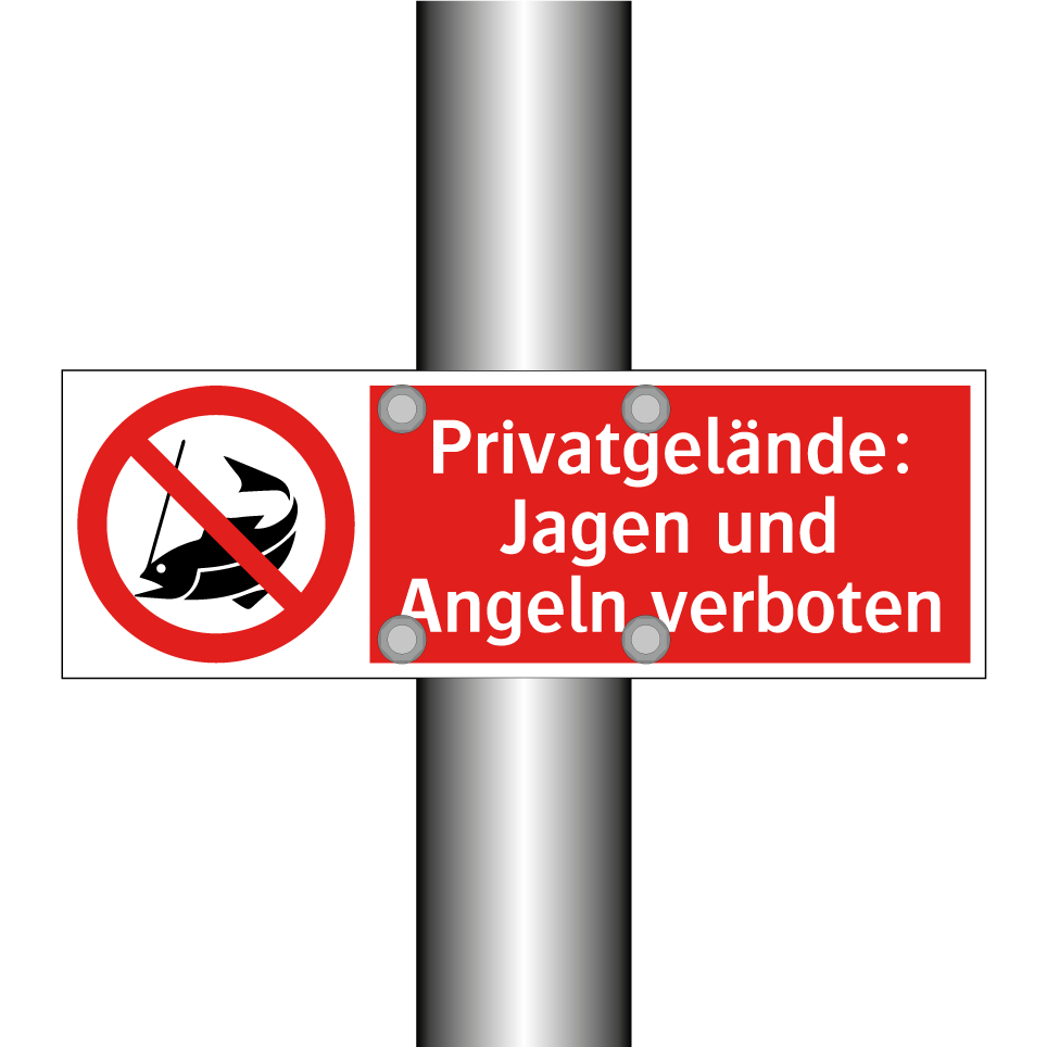 Privatgelände: Jagen und Angeln verboten