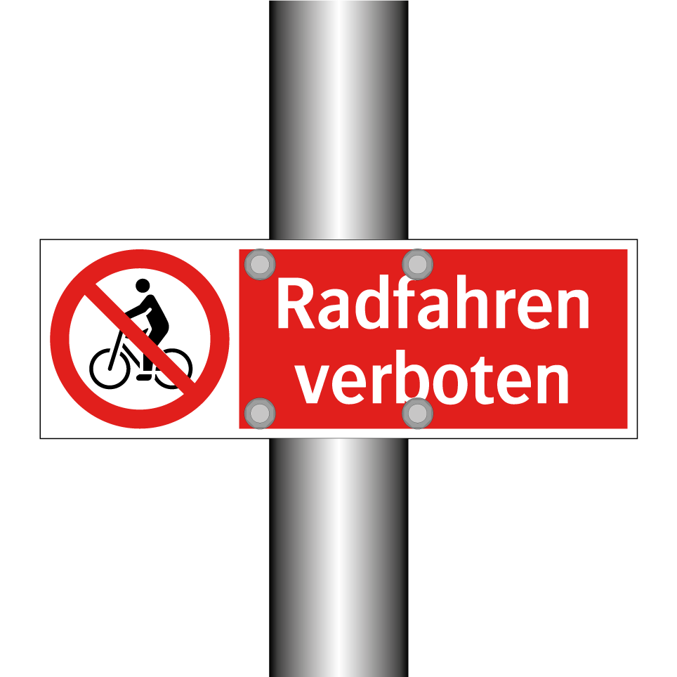 Radfahren verboten