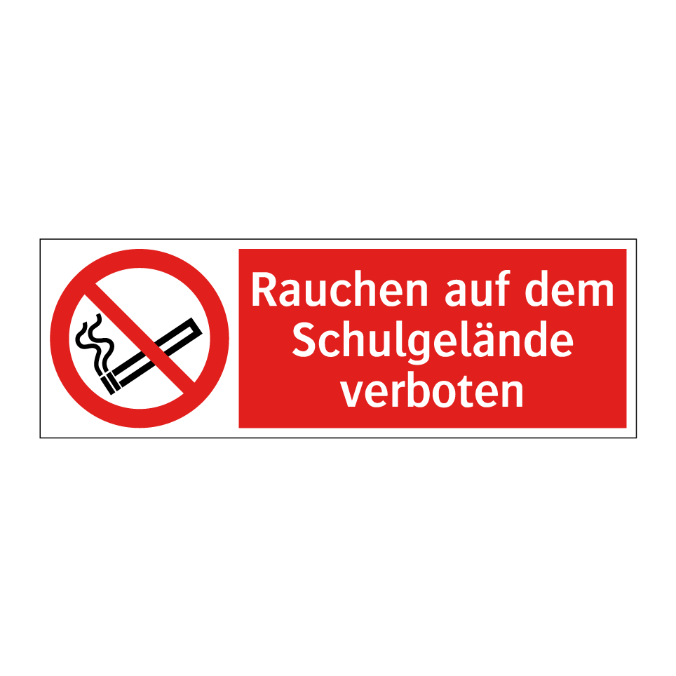 Rauchen auf dem Schulgelände verboten