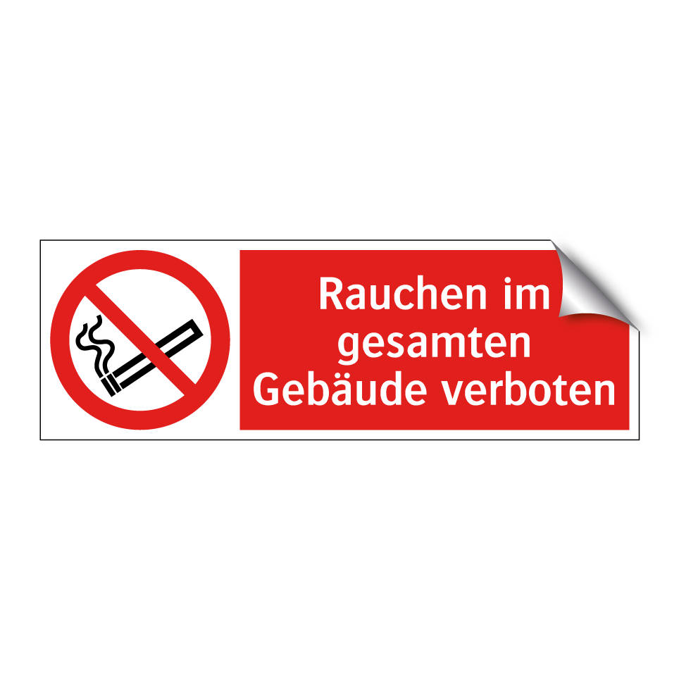 Rauchen im gesamten Gebäude verboten