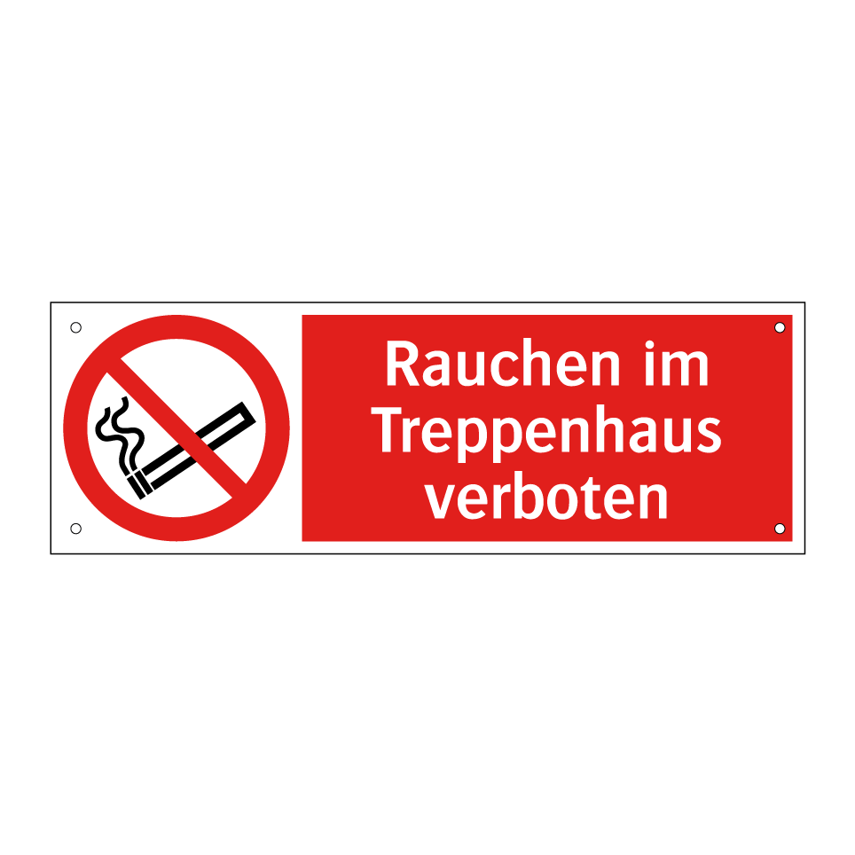Rauchen im Treppenhaus verboten