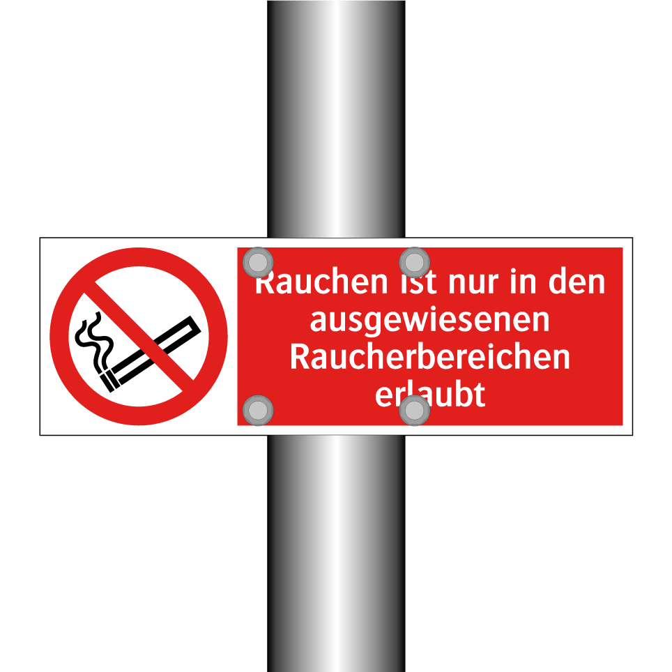 Rauchen ist nur in den ausgewiesenen Raucherbereichen erlaubt