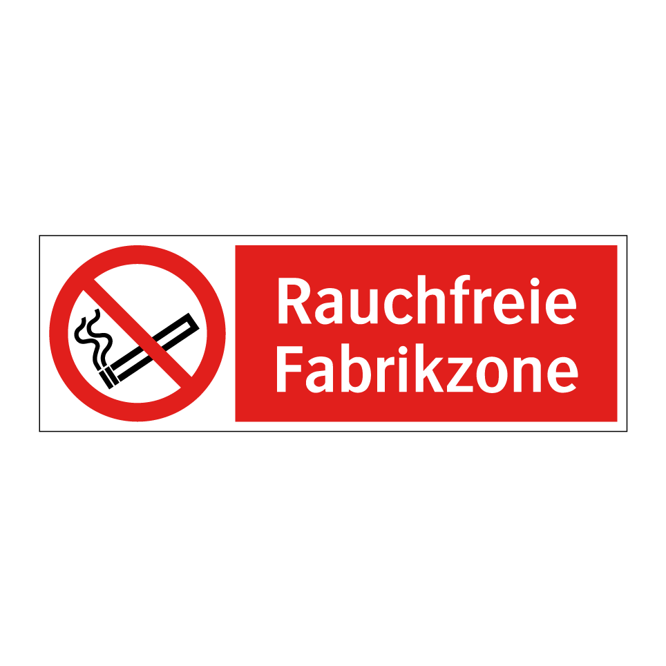 Rauchfreie Fabrikzone