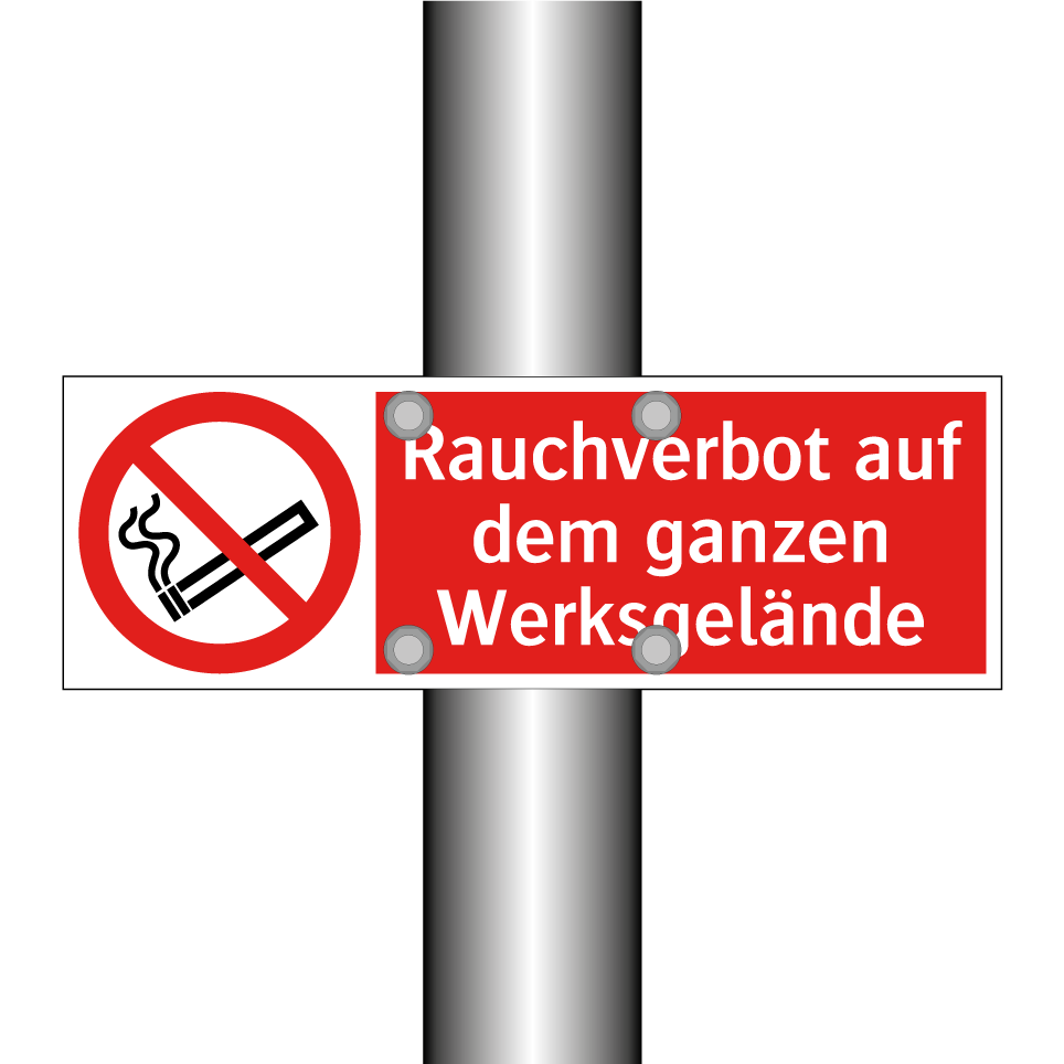 Rauchverbot auf dem ganzen Werksgelände