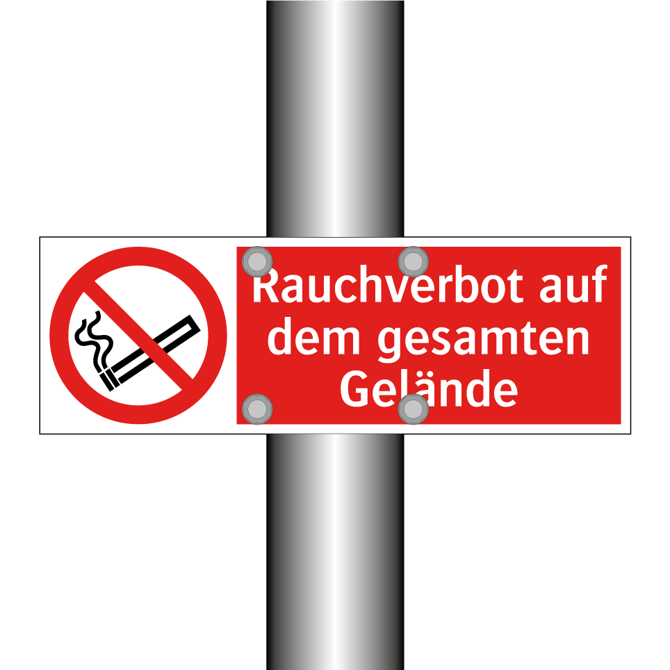 Rauchverbot auf dem gesamten Gelände