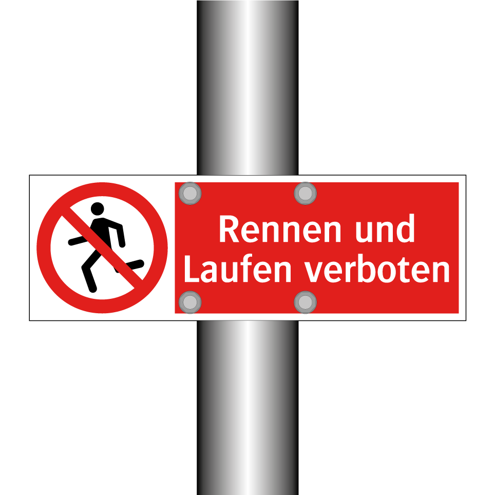 Rennen und Laufen verboten