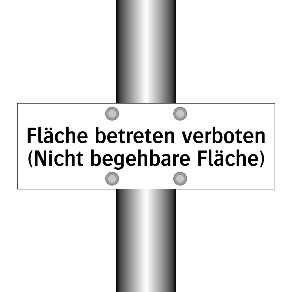 Fläche betreten verboten (Nicht begehbare Fläche)