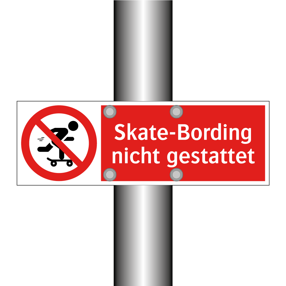Skate-Bording nicht gestattet