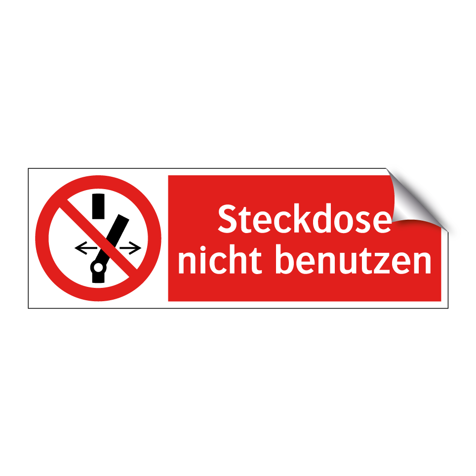 Steckdose nicht benutzen