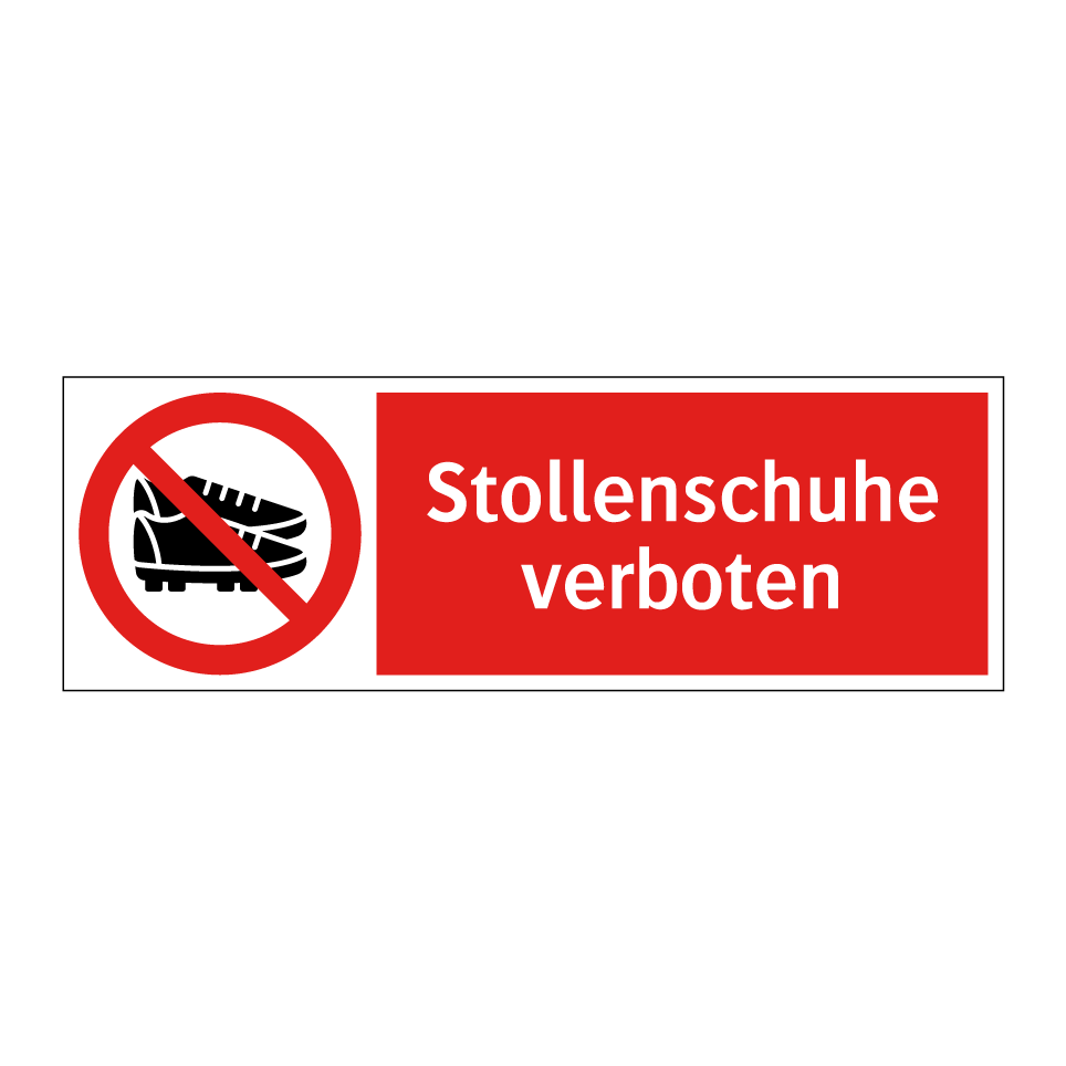 Stollenschuhe verboten