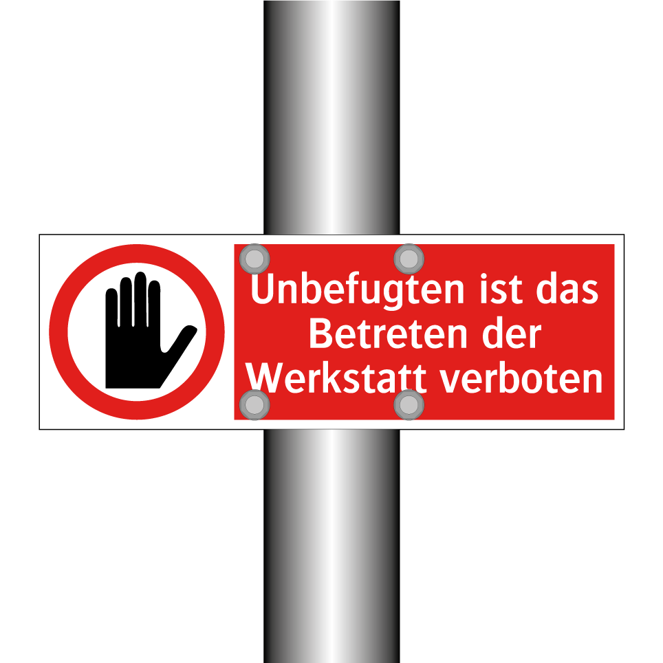 Unbefugten ist das Betreten der Werkstatt verboten