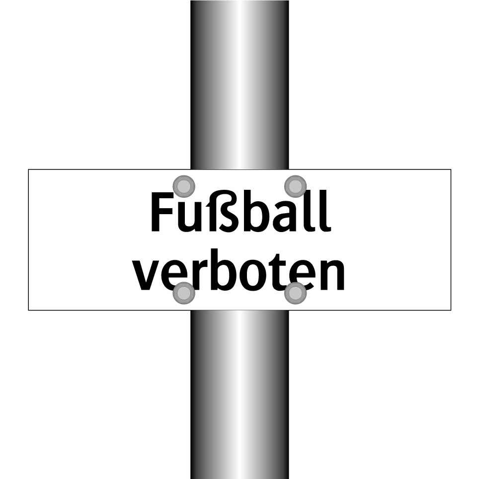 Fußball verboten