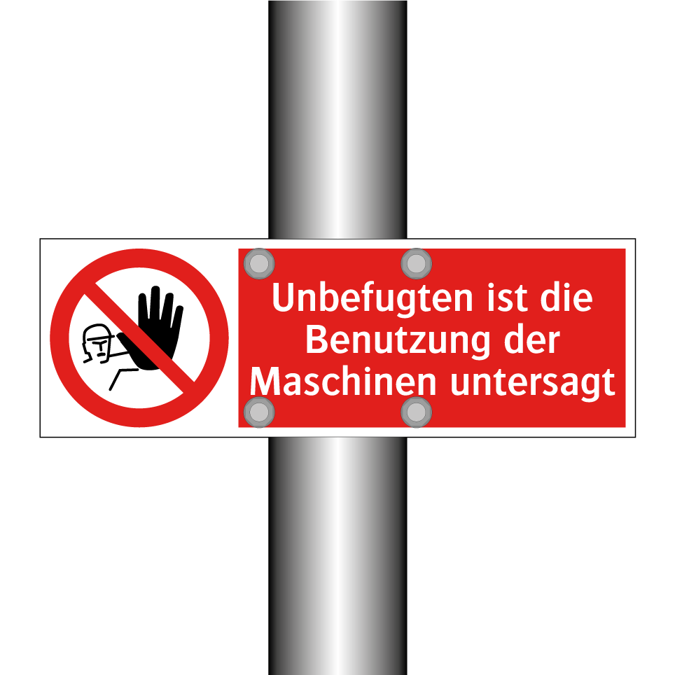 Unbefugten ist die Benutzung der Maschinen untersagt
