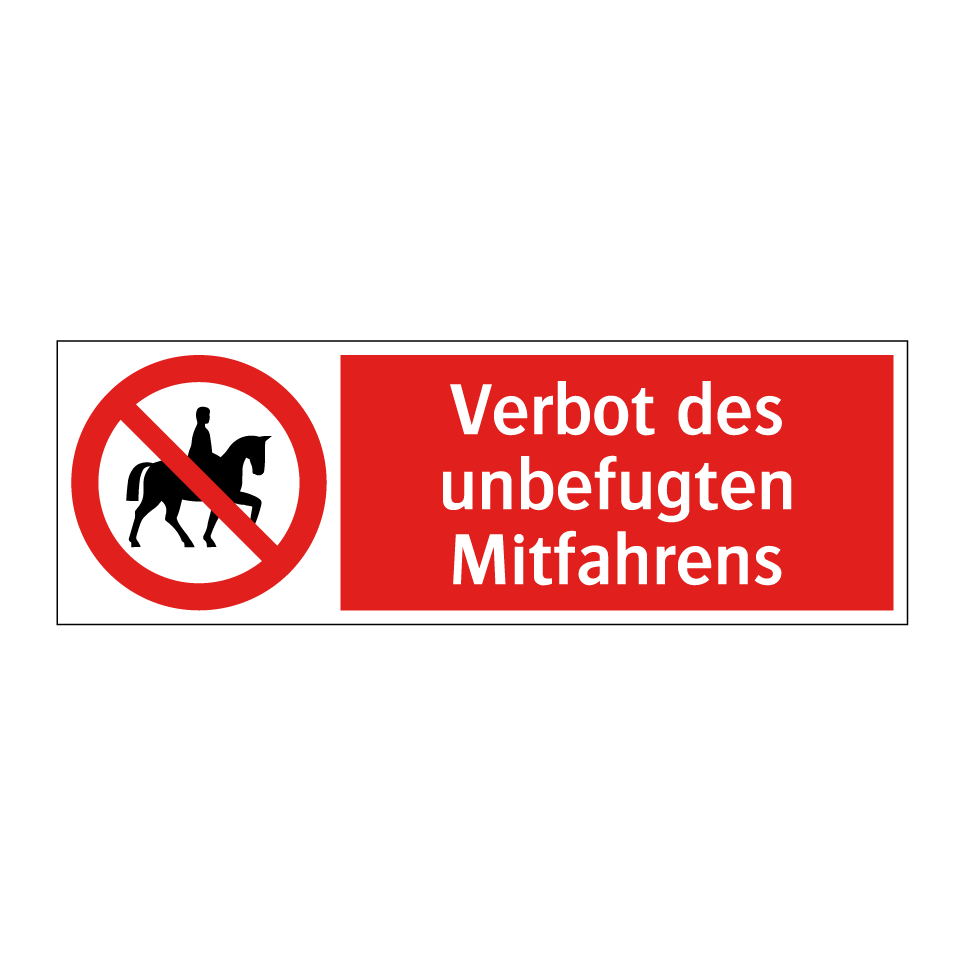 Verbot des unbefugten Mitfahrens