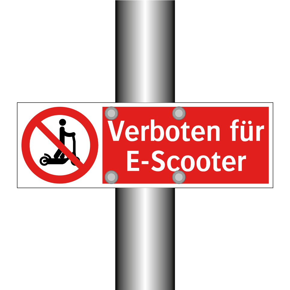 Verboten für E-Scooter