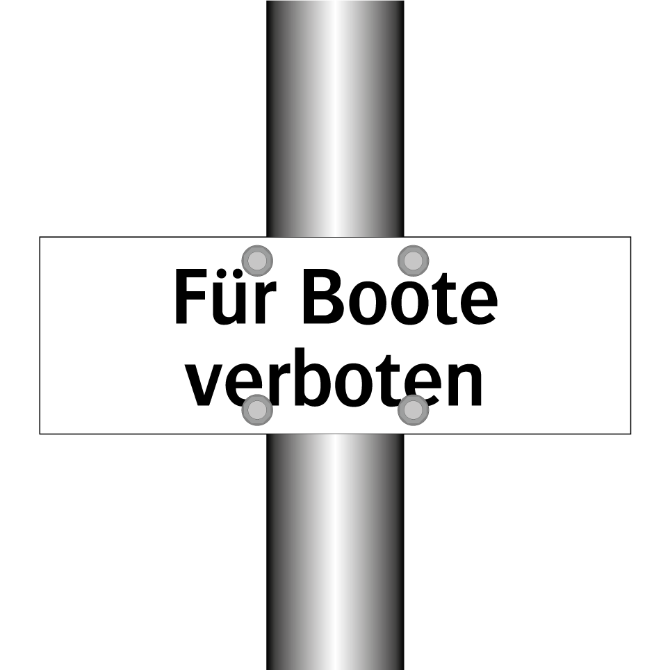 Für Boote verboten