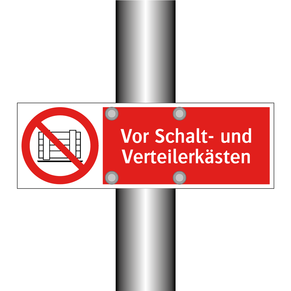 Vor Schalt- und Verteilerkästen