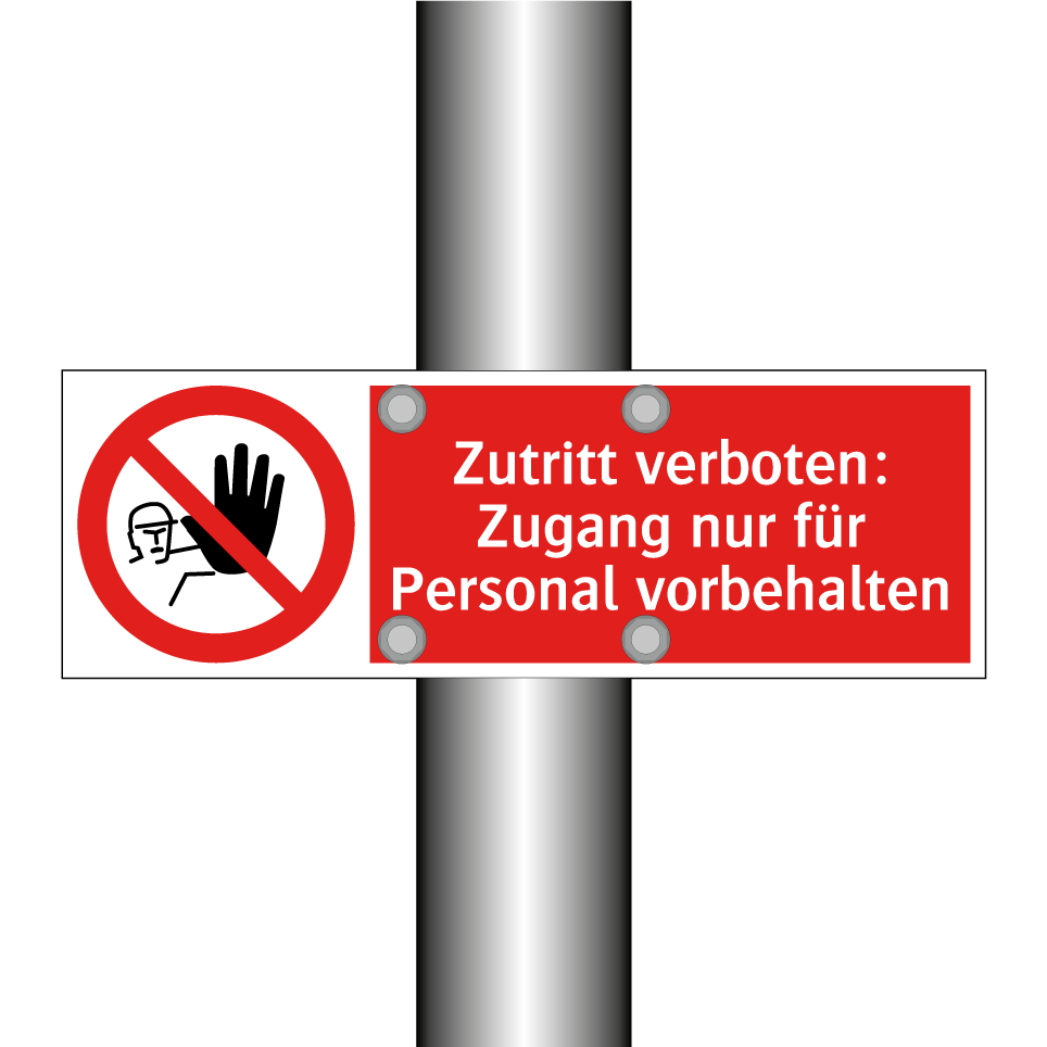 Zutritt verboten: Zugang nur für Personal vorbehalten