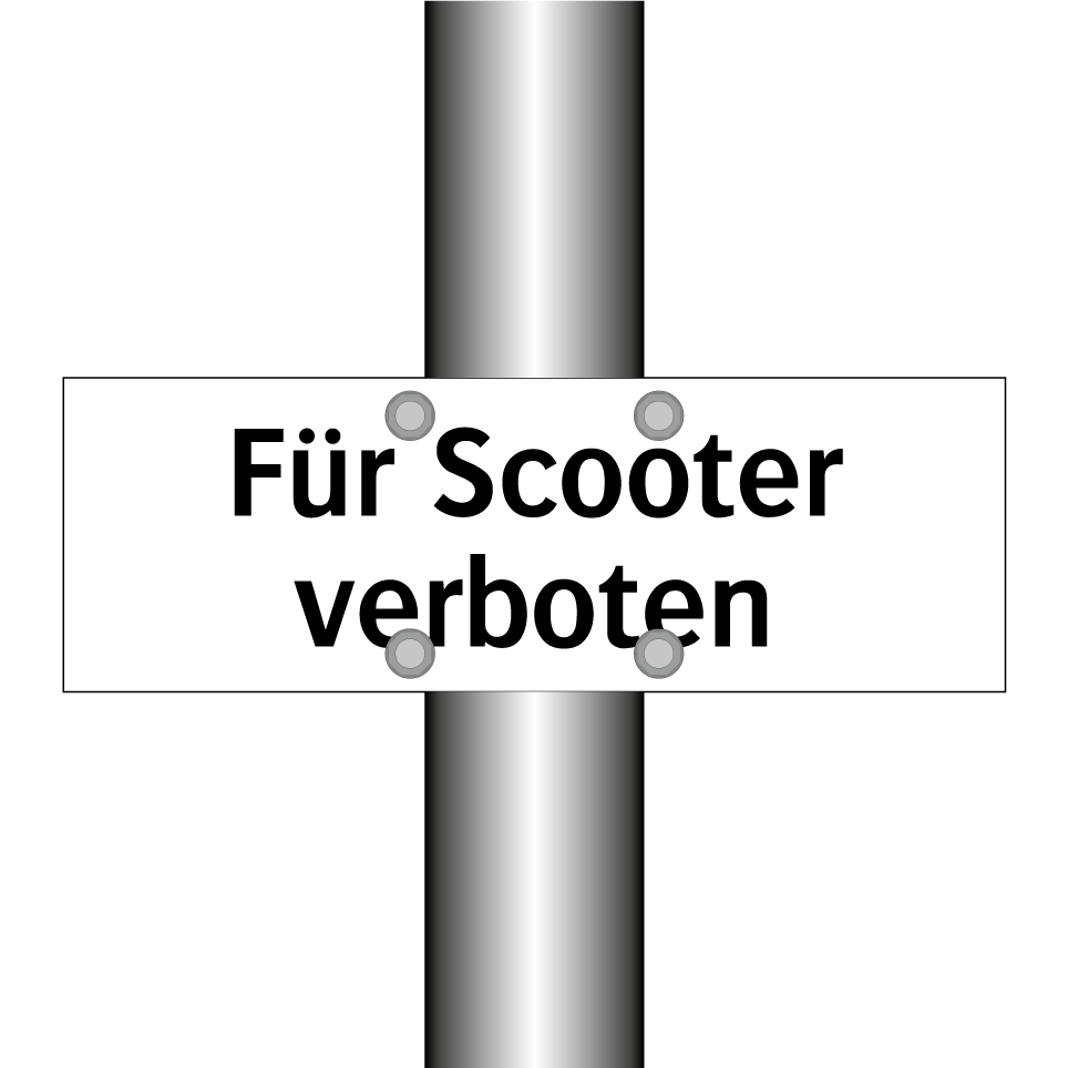 Für Scooter verboten