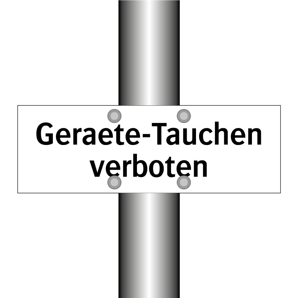 Geraete-Tauchen verboten