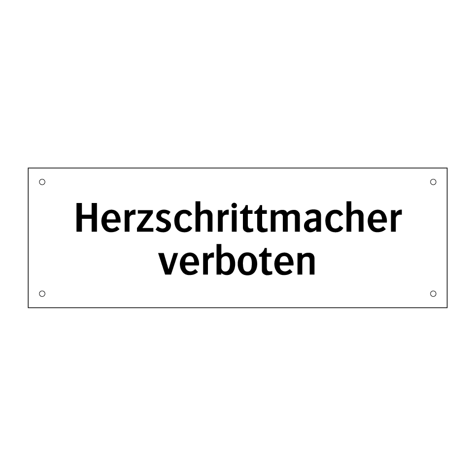 Herzschrittmacher verboten