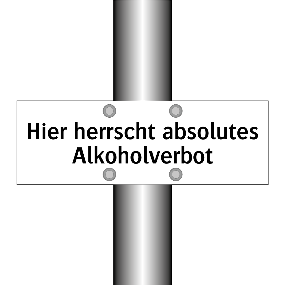 Hier herrscht absolutes Alkoholverbot