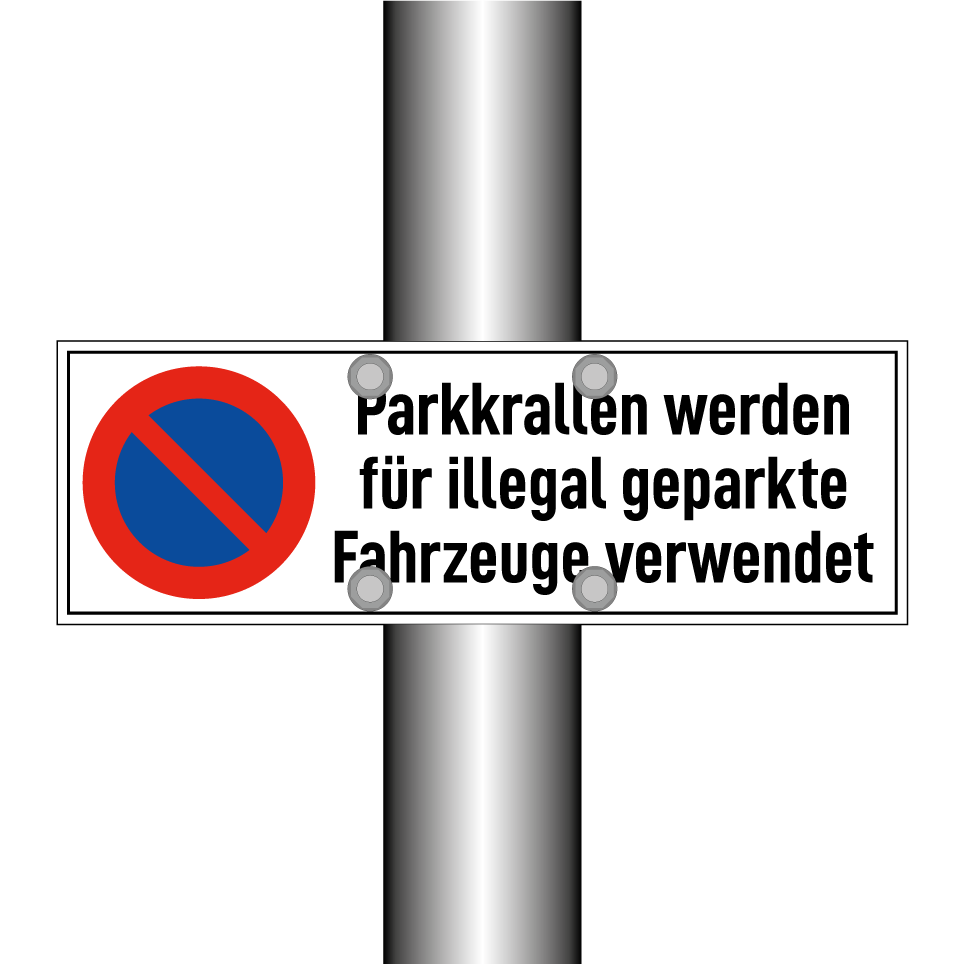 Parkkrallen werden für illegal geparkte Fahrzeuge verwendet
