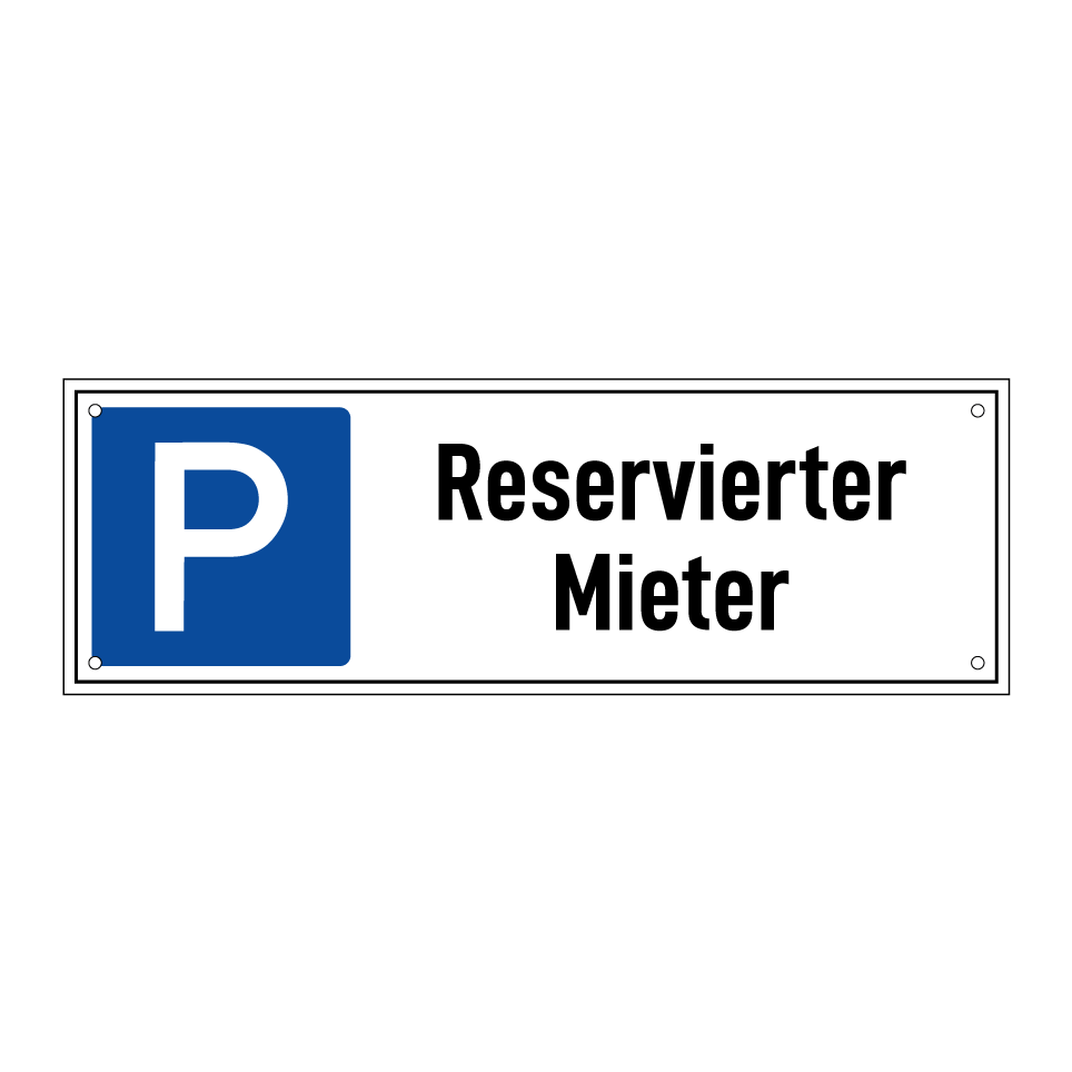 Reservierter Mieter