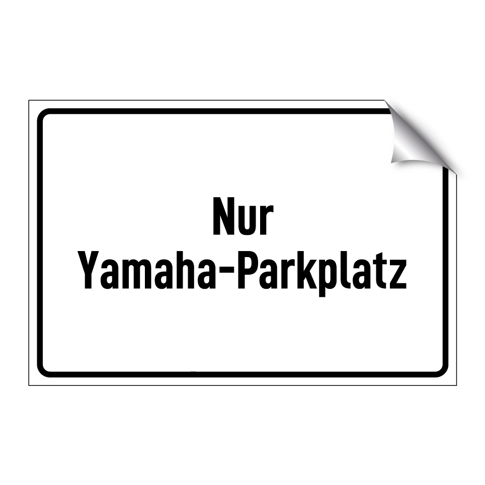 Nur Yamaha-Parkplatz