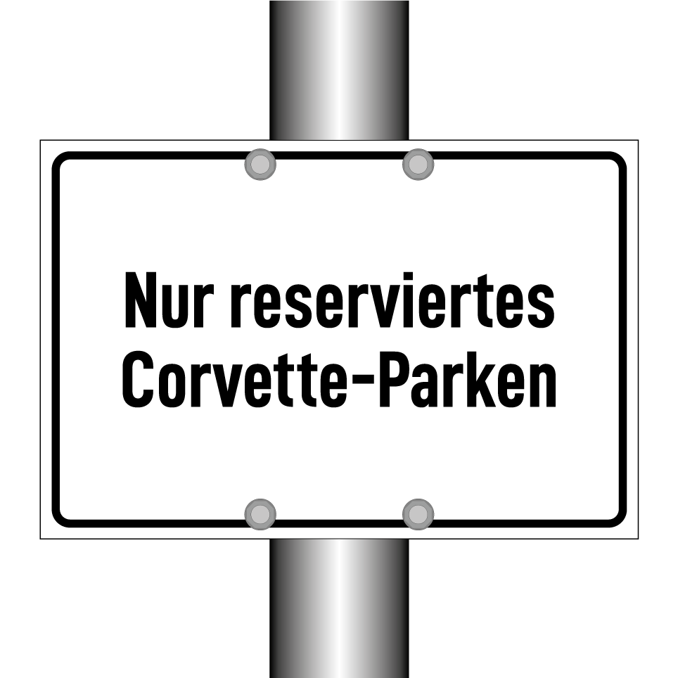 Nur reserviertes Corvette-Parken