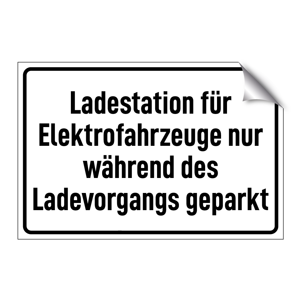Ladestation für Elektrofahrzeuge nur während des Ladevorgangs geparkt