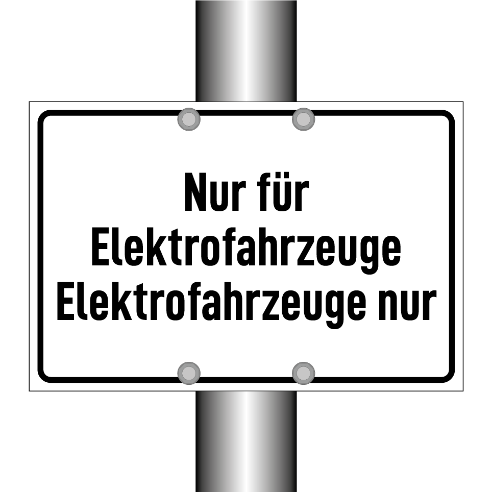 Nur für Elektrofahrzeuge Elektrofahrzeuge nur