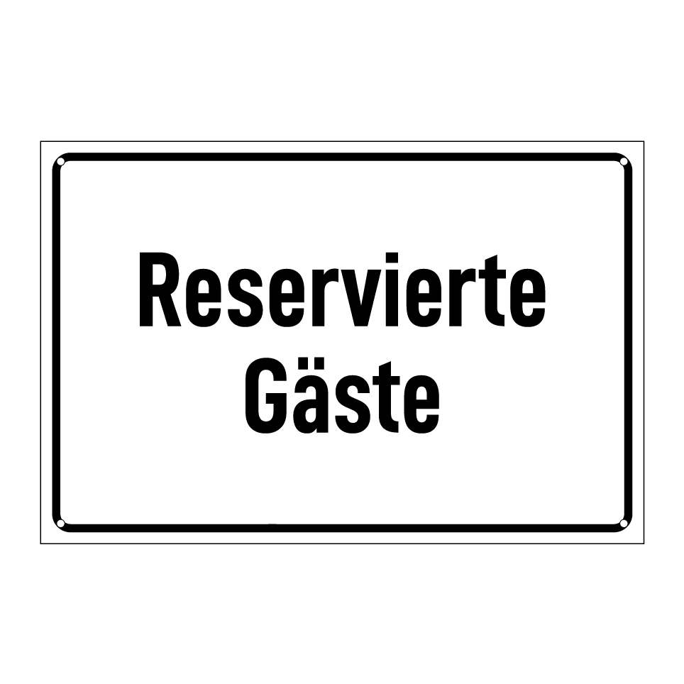 Reservierte Gäste