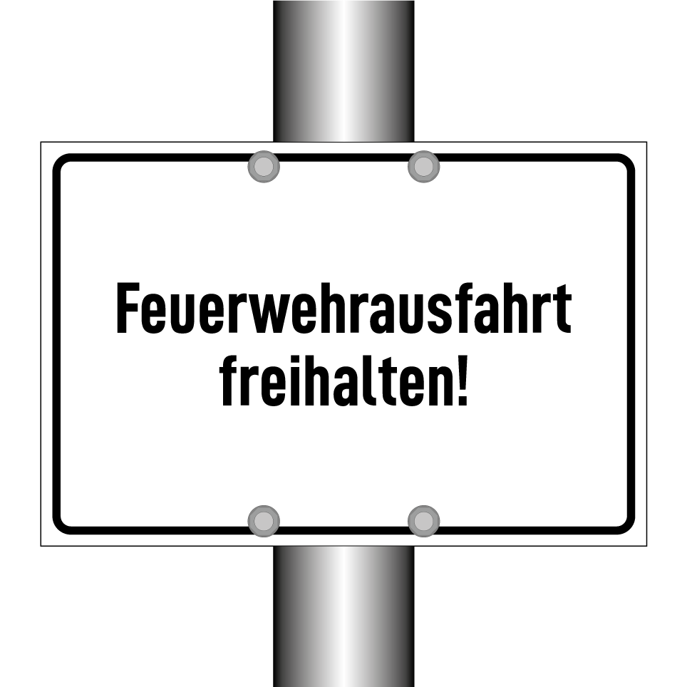 Feuerwehrausfahrt freihalten!
