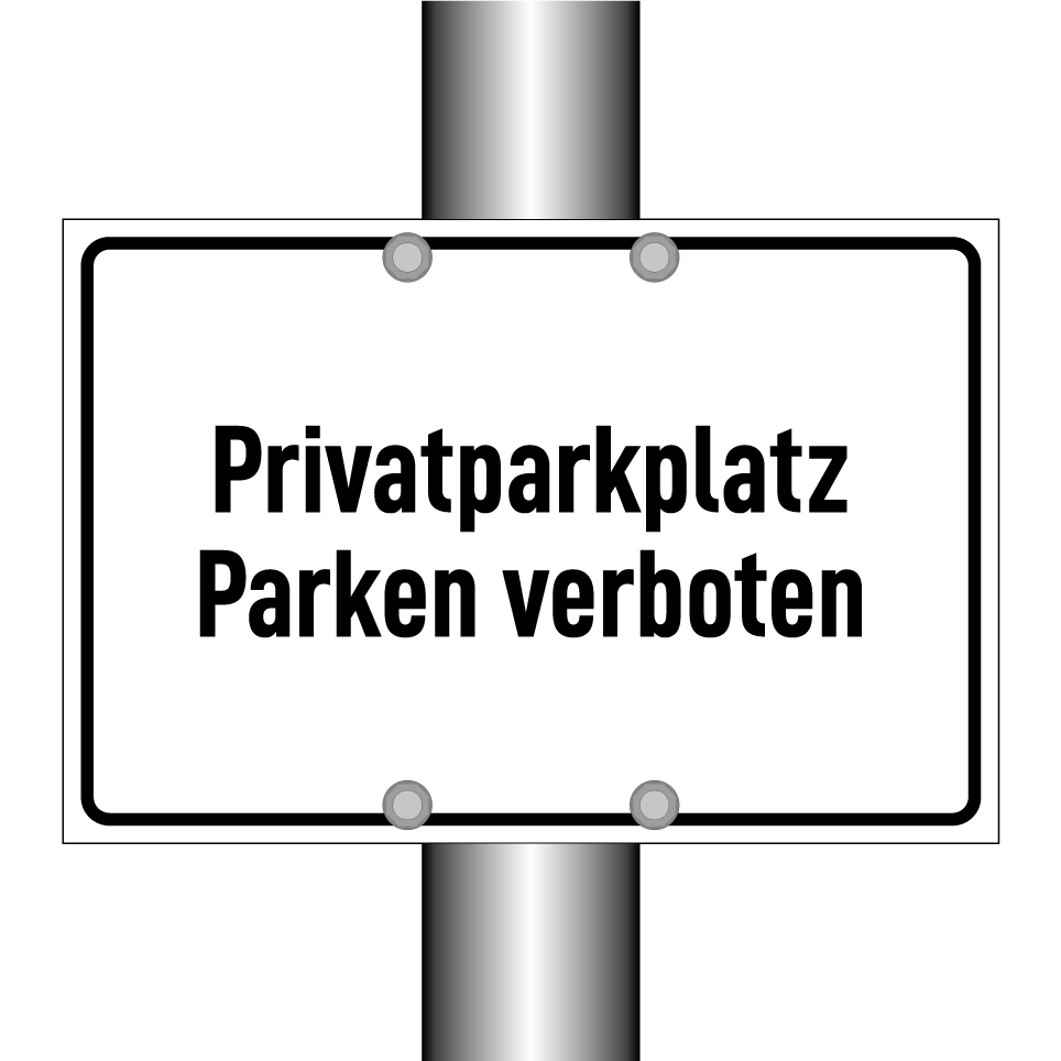Privatparkplatz Parken verboten
