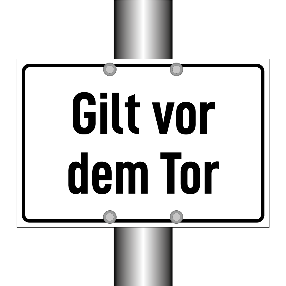 Gilt vor dem Tor