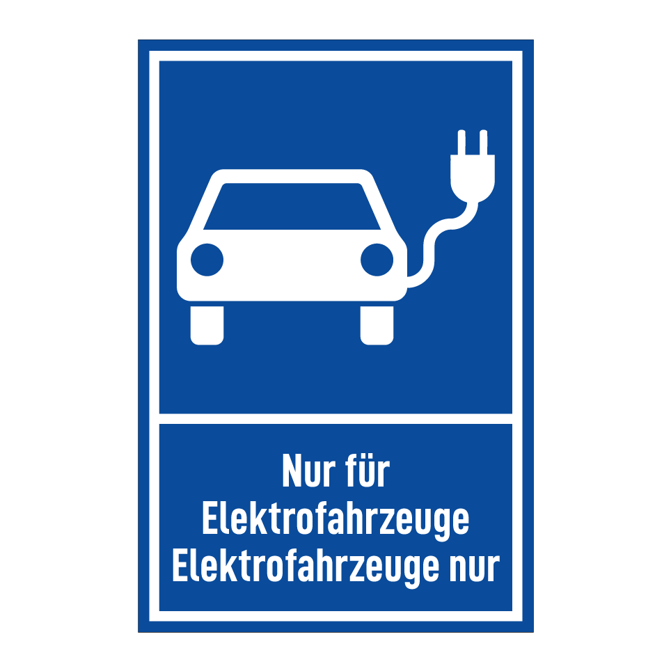 Nur für Elektrofahrzeuge Elektrofahrzeuge nur