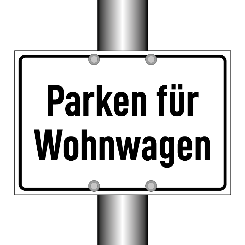 Parken für Wohnwagen