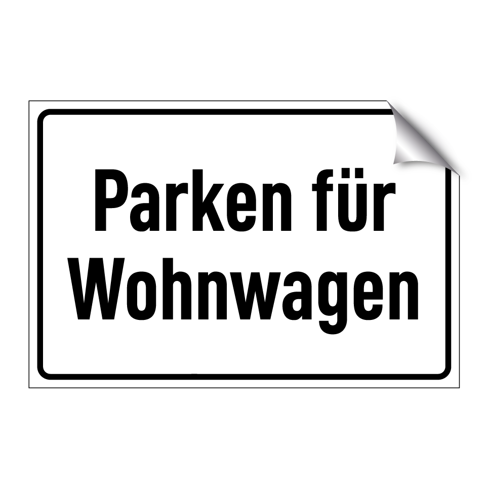Parken für Wohnwagen