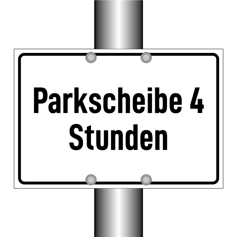 Parkscheibe 4 Stunden