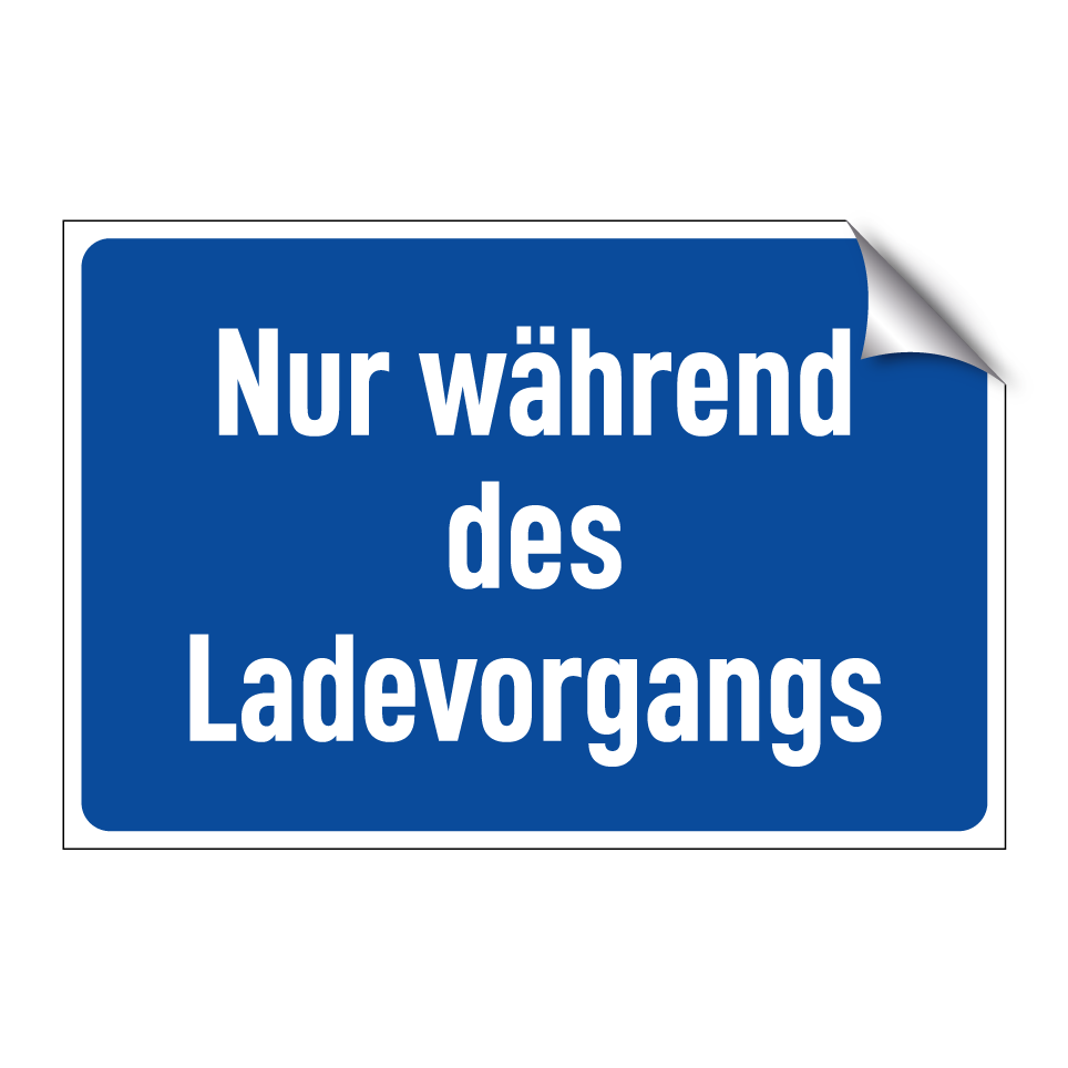 Nur während des Ladevorgangs