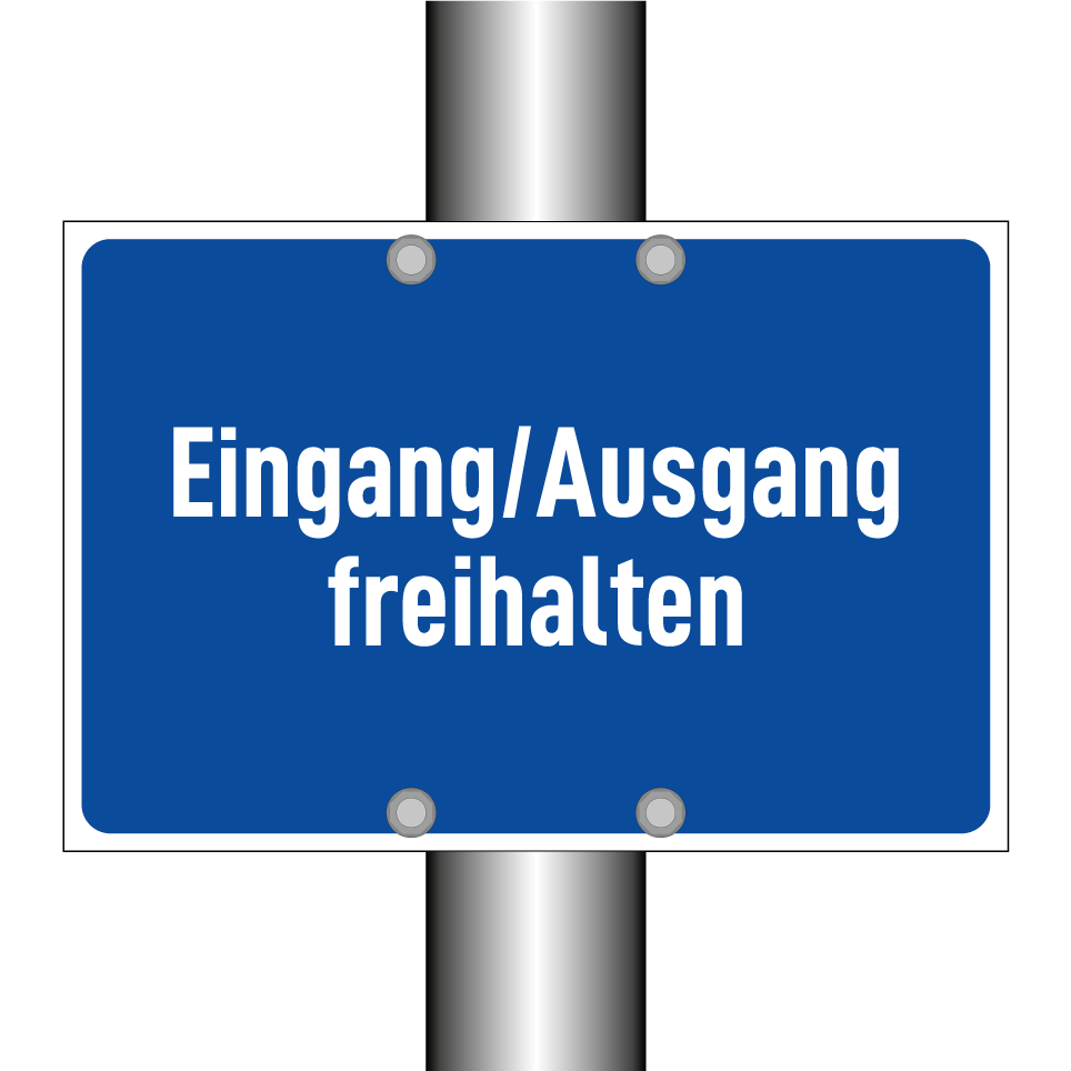 Eingang/Ausgang freihalten