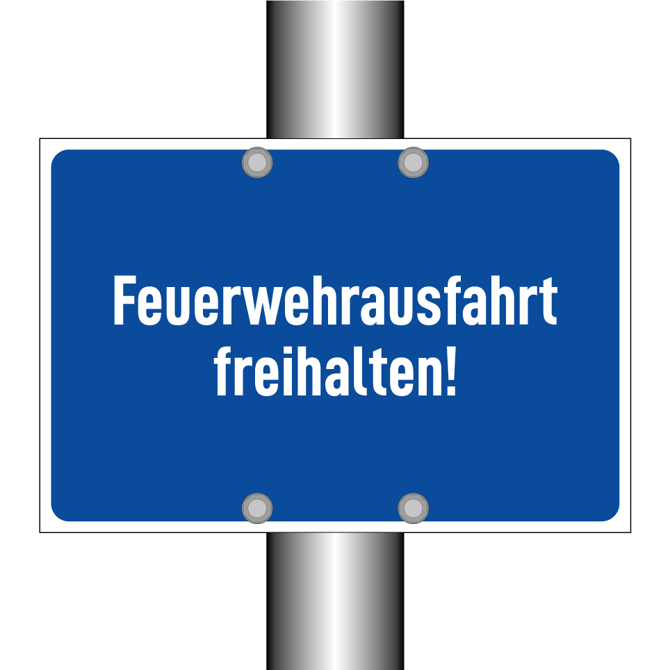 Feuerwehrausfahrt freihalten!