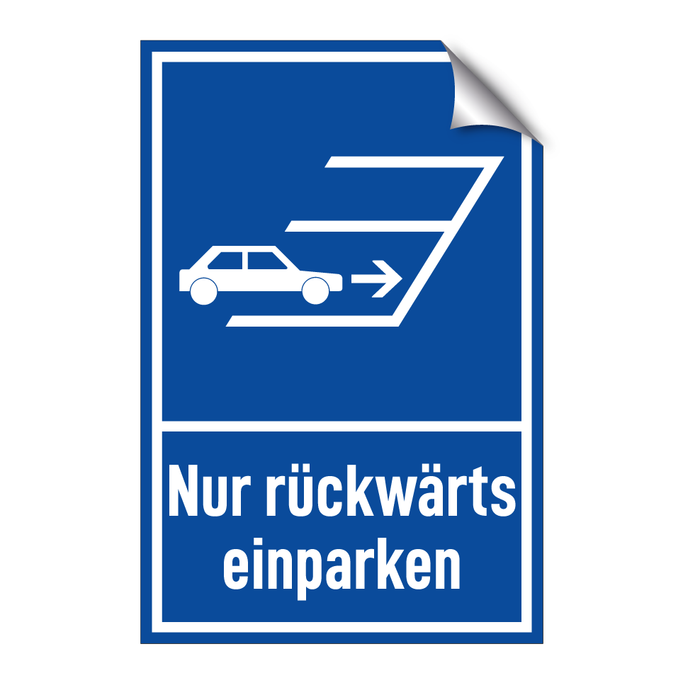 Nur rückwärts einparken