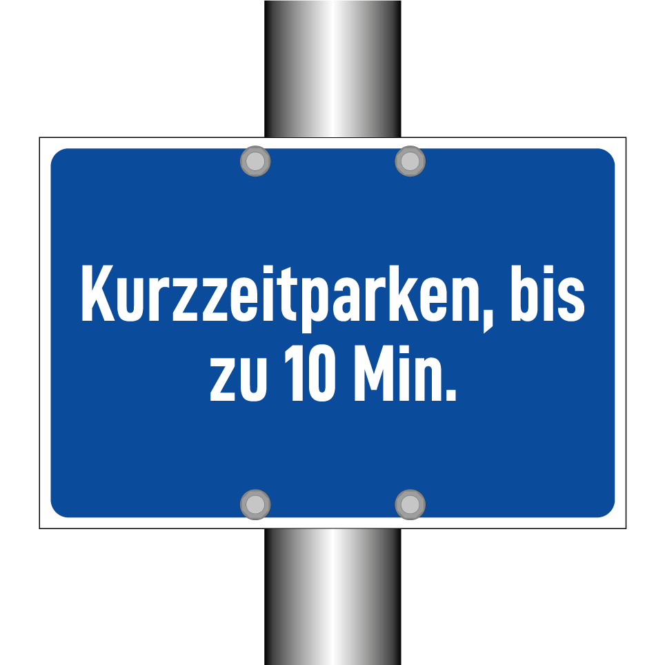 Kurzzeitparken, bis zu 10 Min.