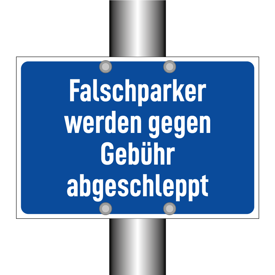 Falschparker werden gegen Gebühr abgeschleppt