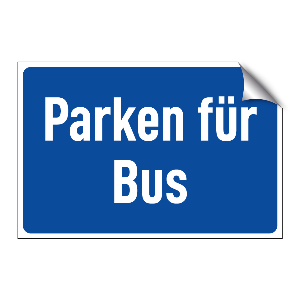 Parken für Bus