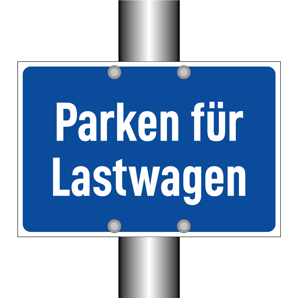 Parken für Lastwagen